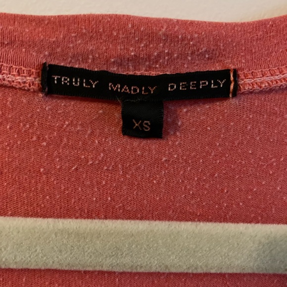 Truly Madly Deeply Vintage Orange New York F*ing City Baseball Tee Size XS - Picture 3 of 4